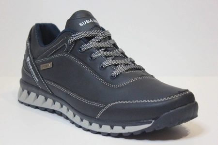 Мужские кроссовки синие из искусственной кожи A4981