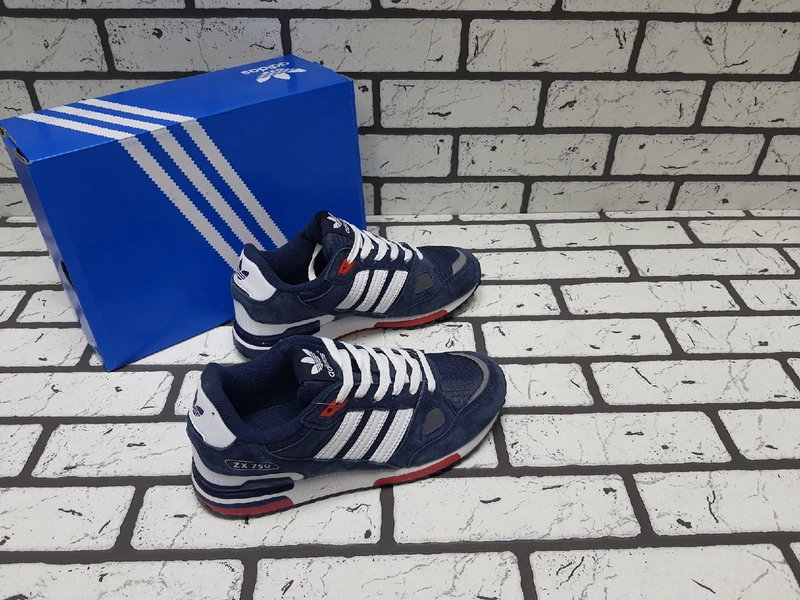 Кроссовки Adidas ZX 750 цвет Синий фото-6