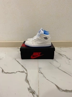 Кроссовки Nike Air Jordan 1 Mid White/Blue фото-5