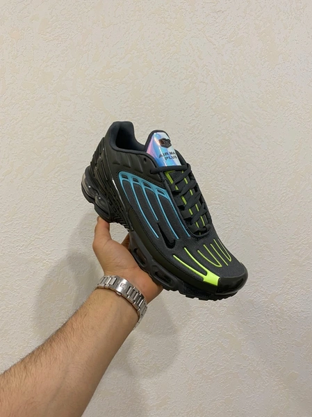 Nike Air Max Tn Plus 3 голубой + зеленый фото-4