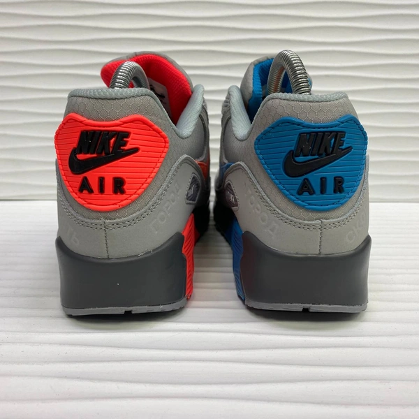 Nike Air Max 90 Grey/Blue/Red фото-2