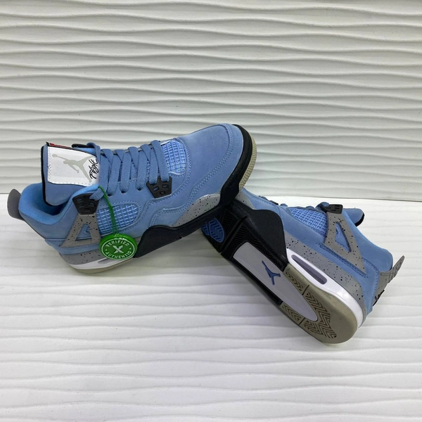 Кроссовки Nike Air Jordan 4 Retro синие фото-4