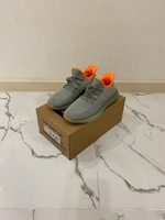 Adidas Yeezy 350 Boost v2 серо-оранжевые фото-3