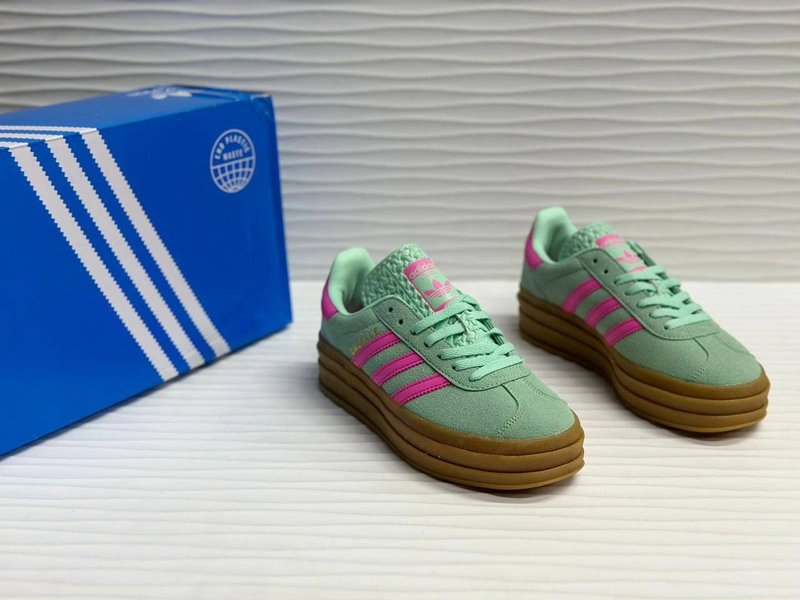 Кроссовки Adidas Gazelle Bold Green/Pink фото-4