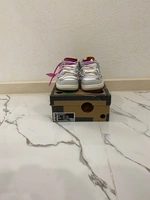 Кроссовки Nike SB Dunk Low x OFF-white Белые фото-6