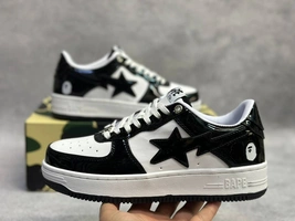 Кроссовки Bape Sta Black/White фото-1