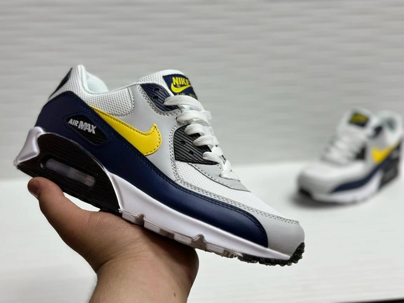 Nike Air Max 90 Blue/Yellow/White фото-3