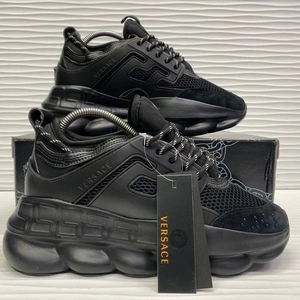 Кроссовки Versace Chain Reaction 2 Chainz All Black