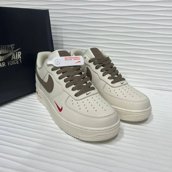 Кроссовки Nike Air Force 1 White/Brown фото-2