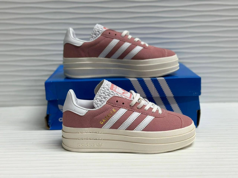 Кроссовки Adidas Gazelle Bold Pink/White фото-3