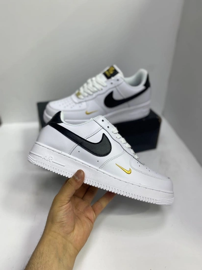 Кроссовки Nike Air Force 1 white-gold фото-1