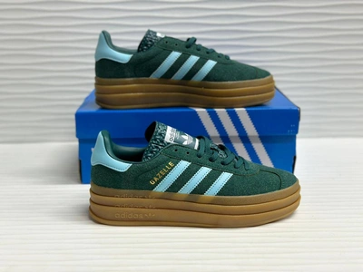 Кроссовки Adidas Gazelle Bold Green/Blue