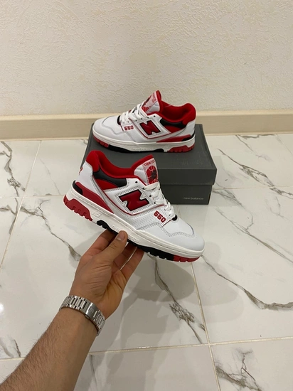 New Balance 550 White/Red фото-1