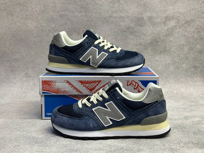 New Balance 574 Dark Blue/Grey фото-6