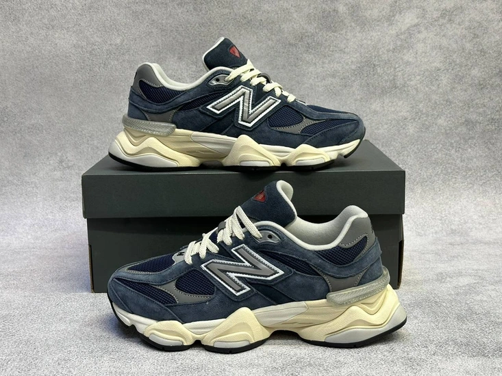 Кроссовки New Balance 9060 Dark Blue/White фото-1