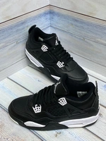 Кроссовки Nike Air Jordan 4 Retro black фото-2