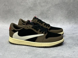 Кроссовки Кроссовки Nike Air Jordan 1 Low x Travis Scott Brown/Black фото-5