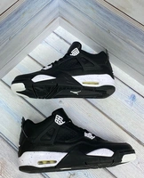 Кроссовки Nike Air Jordan 4 Retro black фото-4