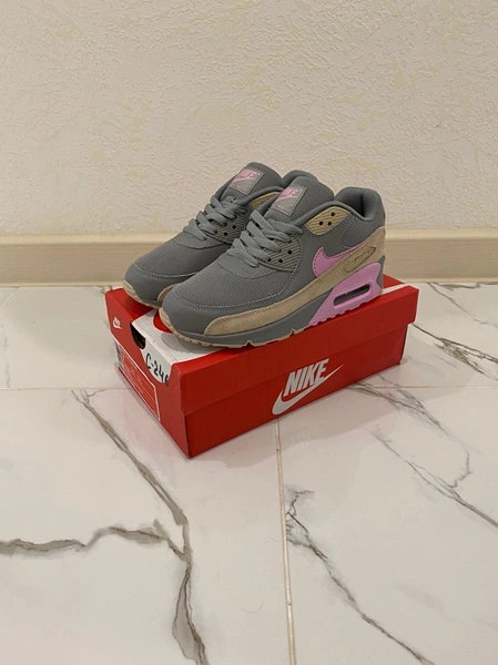 Кроссовки Nike Air Max 90 Розово-бежевые фото-2