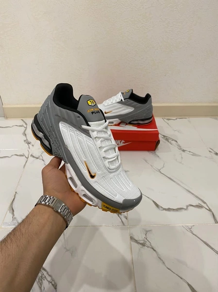 Nike Air Max Tn Plus 3 цвет серый + белый фото-8