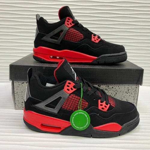 Кроссовки Nike Air Jordan 4 Retro Black-RED