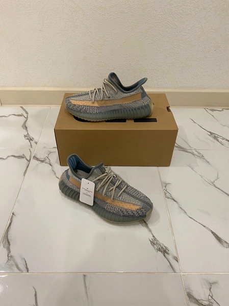 Adidas Yeezy 350 Boost v2 серо-бежевые фото-6