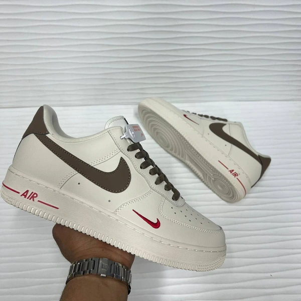 Кроссовки Nike Air Force 1 White/Brown фото-6