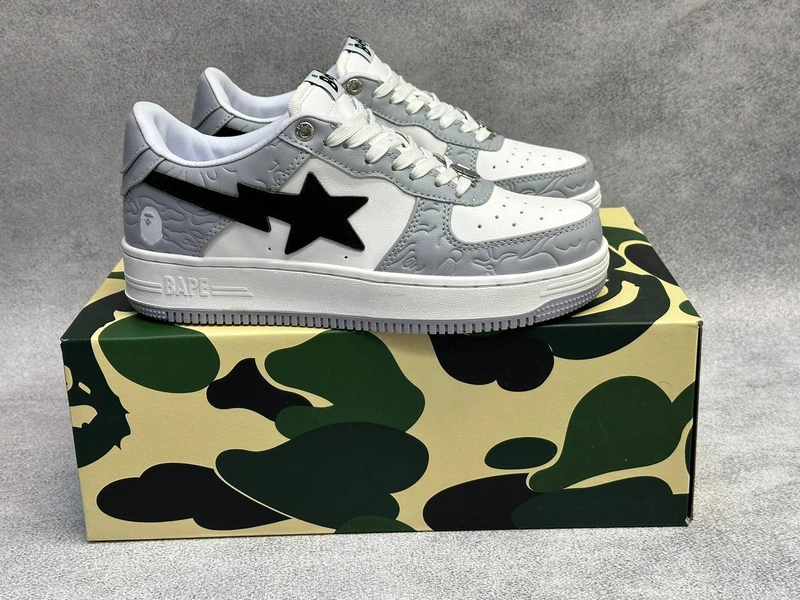 Кроссовки Bape Sta Black/Grey фото-6