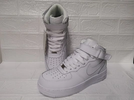 Кроссовки Nike Air Force 1 mid white фото-1