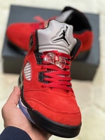 Nike Air Jordan 5 Красные фото-5