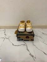 Кроссовки Nike SB Dunk Low x OFF-white Желтые фото-7