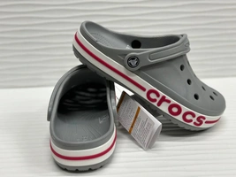 Crocs Bayaband Clog Серые с бордовым фото-3