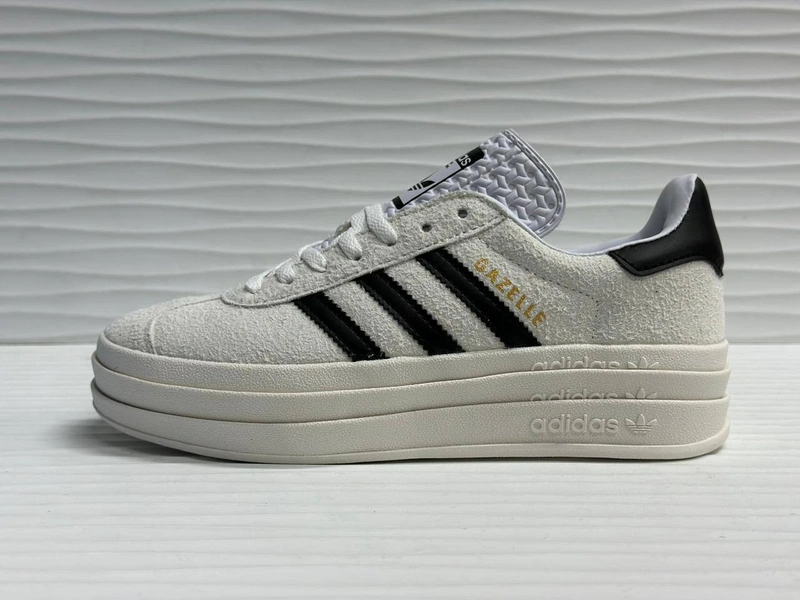 Кроссовки Adidas Gazelle Bold White/Black фото-4