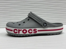 Crocs Bayaband Clog Серые с бордовым фото-5