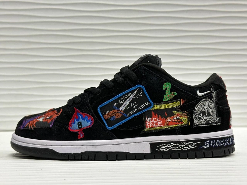 Кроссовки Nike SB Dunk Low x Neckface Black фото-5