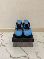 Кроссовки Nike Air Jordan 4 Retro светло синие фото-3