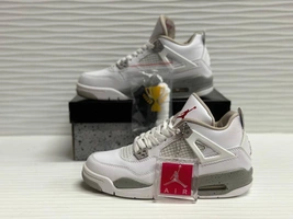 Кроссовки Nike Air Jordan 4 Retro White/Grey фото-3