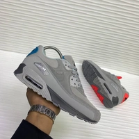 Nike Air Max 90 Grey/Blue/Red фото-1