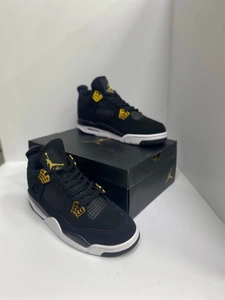 Кроссовки Nike Air Jordan 4 Retro Черное золото