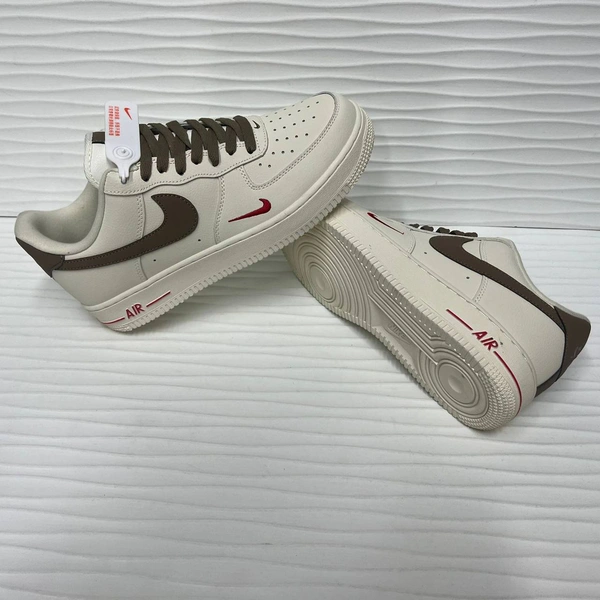 Кроссовки Nike Air Force 1 White/Brown фото-4