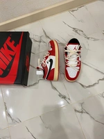 Кроссовки Nike air jordan 1 low Red фото-5