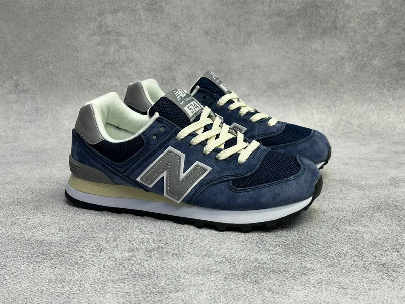 New Balance 574 Dark Blue/Grey фото-4