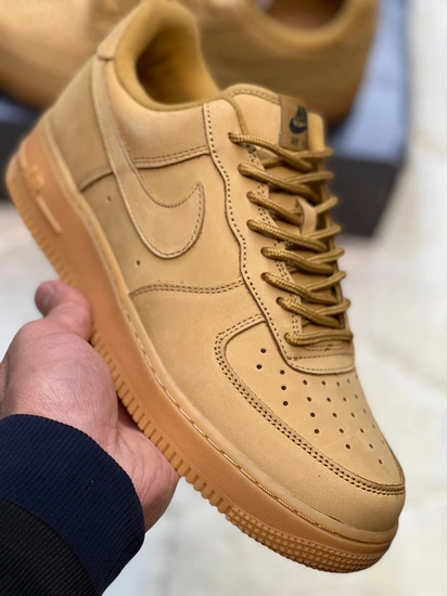 Кроссовки Nike Air Force 1 gold фото-1