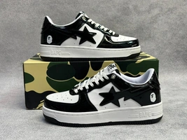 Кроссовки Bape Sta Black/White фото-3