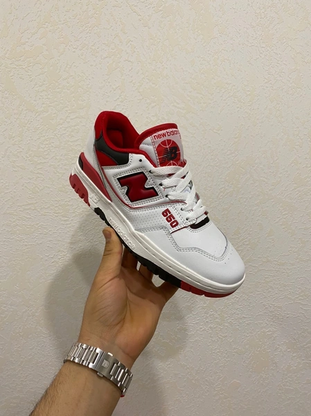 New Balance 550 White/Red фото-5