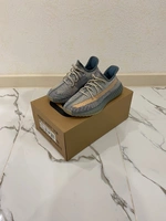 Adidas Yeezy 350 Boost v2 серо-бежевые фото-1