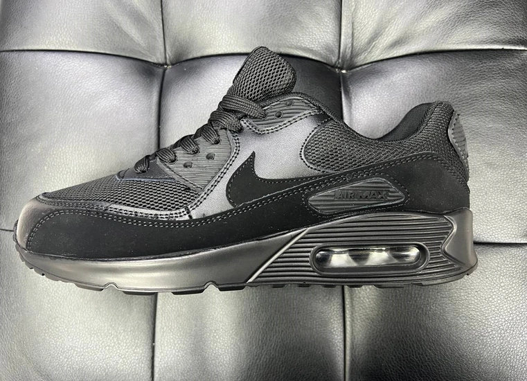 Nike AIR MAX 90 Leather Black Full фото-1